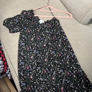 French Grey One Shoulder Dress Medium